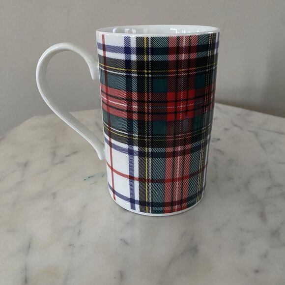 Dunoon Royal Stewart Tartan Stoneware Tea Mugs Made in Scotland Set Of 3 - Picture 2 of 11